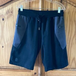 Men’s BK black gray athletic Sweatshorts shorts size L